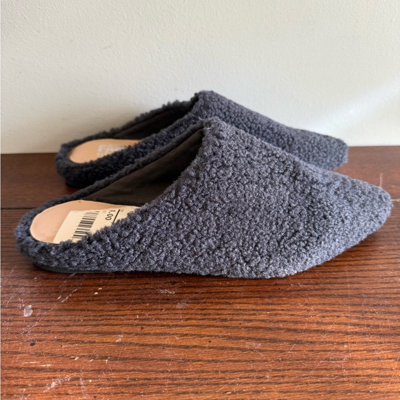 Faryl Farylrobin Madeline Flat faux fur dark gray‎ 7 - Picture 4 of 7